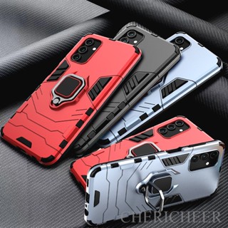 Luxury Shockproof Armor Case Hard Casing For Realme C35 C33 C31 C30 10 GT 9 Pro+ C25Y C21Y C25 C25s C12 C21 C20 C20A C11 C17 7i C15 8 7 6 5 Pro 8i 5i 5s 6i Narzo 50A 50i Back Cover With Metal Ring Stand