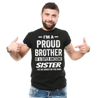 เสื้อยืด พิมพ์ลาย Brother For Brother From Sister ideas FPdjjf11IDjnfo97 สไตล์คลาสสิก ไม่ซ้ําใคร สําหรับผู้ชาย