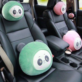 Automotive Headrest Neck Pillow Cute Panda Fat Pier Pillow Car Seat Lumbar Pillow Cartoon Car Pillow Four Seasons Universal fRWZ