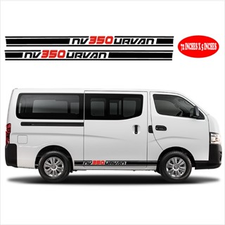 X2 NISSAN NV350 URVAN BODY DECALS / สติกเกอร์ / เครื่องตัดไวนิลด้านนอก (ซ้ายและขวา)