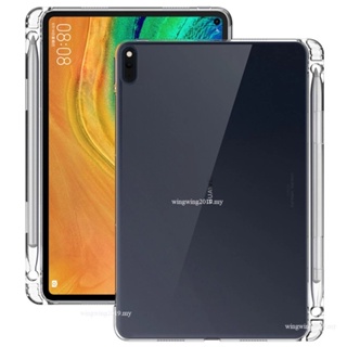 เคสซิลิโคน TPU แบบใส กันกระแทก พร้อมช่องใส่ดินสอ สําหรับ Huawei matepad 10.4 2022 pro 10.8 T10s T10 matepad 11