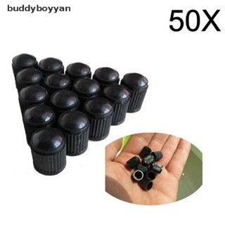 BBTH 50 x Black Plastic Car Truck Auto Wheels Tire Valve Stem Cap Lid Air Dust Cover Vary