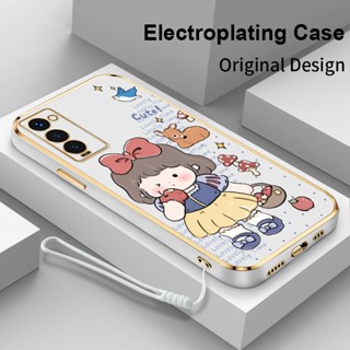 เคสโทรศัพท์มือถือแบบนิ่ม บางมาก ลายการ์ตูนเด็กผู้หญิง หรูหรา สําหรับ Tecno Camon 18 18P 18T 19 Pro 19 Neo