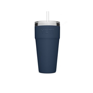 แก้วมีฝาปิด YETI แก้วเก็บความเย็น รุ่น RAMBLER 26 OZ STACKABLE CUP WITH STRAW LID NAVY