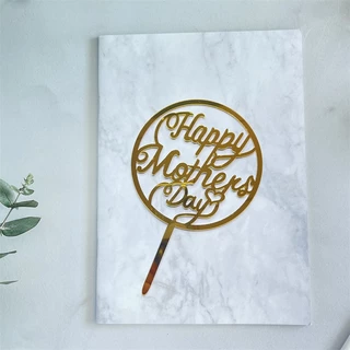 ป้ายอะคริลิค Happy Mother's Day สําหรับตกแต่งเค้ก 10 ชิ้น
