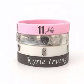 NBA baller bander Nets 11 star Kyrie Irving new glow-in-the-dark signature sports Bracelet Bangle silicone wristband for fans In Stock YM