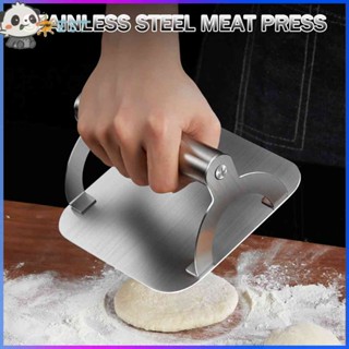 ❉THEBEST❉ Stainless Steel Meat Press Heat-resisting Beef Grill Press Mould Non-Stick Durable Portable Practical for