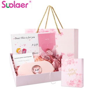 Suolaer เข็มขัดนวดร่างกาย บรรเทาอาการปวดประจําเดือน 6 เกียร์ พร้อมกล่องของขวัญ และเข็มขัดตุ๊กตา