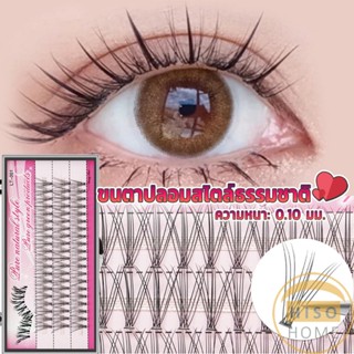 ขนตาปลอมแบบธรรมชาติ /8/10/11/12/14 มม. ต่อขนตาแต่ละช่อ False Eyelashes