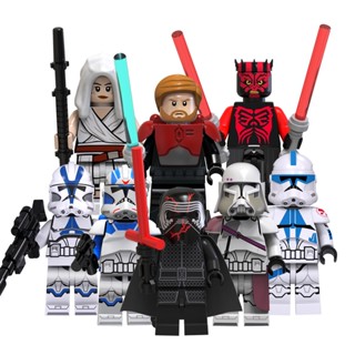 ฟิกเกอร์ตัวต่อ Jet Trooper Rey Bacara Darth Maul ขนาดเล็ก 501st ของเล่นสําหรับเด็ก เก็บสะสม