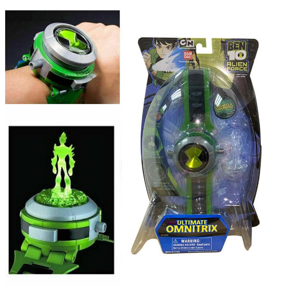 Earth Defender BEN10 Youth Hacker Projection Watch Ben 10 Alien Power Omnipotent Illuminator Toy