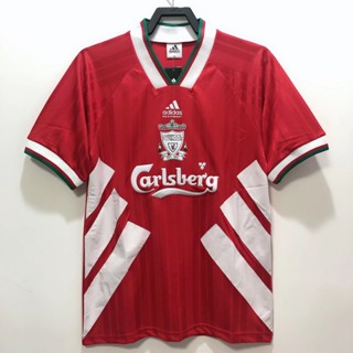 เสื้อกีฬาแขนสั้น ลายทีมชาติฟุตบอล Liverpool 93 95 เกรด AAA สไตล์เรโทร ไซซ์ S-XXL