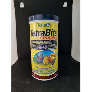 Tetra Bits Complete 300g/1000ml อาหารปลาปอมปาดัวร์ และปลาสวยงามขนาดเล็ก ชนิดเกล็ด อาหารเกรดดี