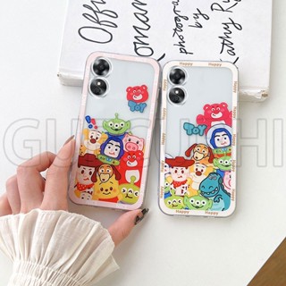 ใหม่ พร้อมส่ง เคสโทรศัพท์มือถือ ซิลิโคนนิ่ม ใส ลายการ์ตูนตลก สําหรับ OPPO A58 4G 2023 A584G