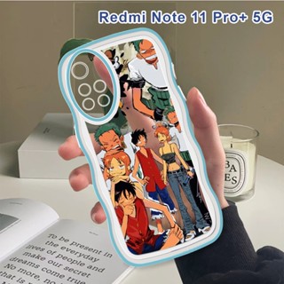 เคสโทรศัพท์มือถือ แบบนิ่ม ลายการ์ตูนลูฟี่ กันกระแทก ป้องกันกล้อง สําหรับ Redmi Note 5A Prime 8 9 10 11S 11 Pro+ Plus 5G 4G