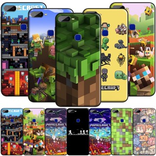 66nov เคสโทรศัพท์ซิลิโคน TPU แบบนิ่ม ลาย Minecraft สําหรับ Redmi 9A 9C 10A 9T 9 Note 9S