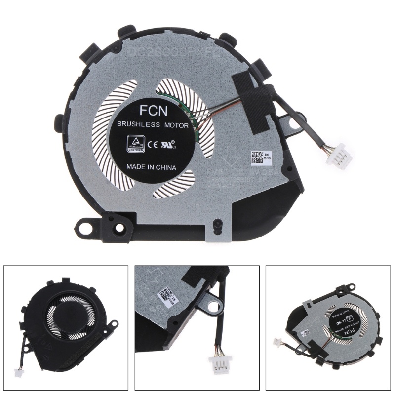 Btsg 1PC แล็ปท็อป CPU พัดลมระบายความร้อน DC5V 0 4A 4pin หม้อน้ําสําหรับ Dell Latitude 7410 2-in-1