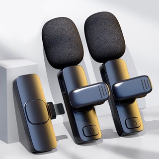 ไมโครโฟนไร้สายแบบพกพา Lapel Wireless Microphone มัลติฟังก์ชั่นสำหรับฉากต่างๆ