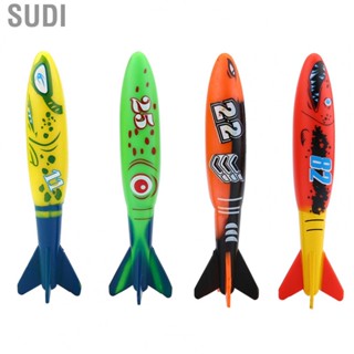 Sudi 4pcs Rubber Swimming Pool Toy Diving Sport Outdoor Underwater Play Water Fun