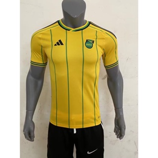 เสื้อกีฬาแขนสั้น ลายทีมชาติฟุตบอล Jamaica 2023 24 ชุดเหย้า