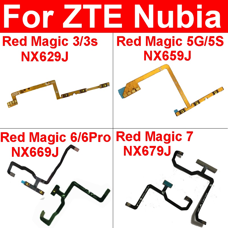 ปุ่มปรับระดับเสียง Flex สําหรับ ZTE Nubia Red Magic 3 3S NX629J 5G 5S NX659J 6Pro NX669J 7 NX679J 7P