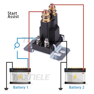 รีเลย์สตาร์ทเตอร์อัตโนมัติ 500A 12V 24V ขนาดใหญ่ สําหรับรถยนต์