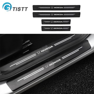 GTISTT 4ชิ้น คาร์บอนไฟเบอร์ กันรอยประตูรถยนต์ Carbon Fiber แ…
