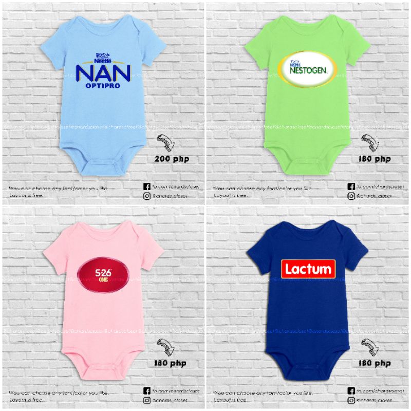 แบรนด์นมสําหรับทารกแบบกําหนดเองพิมพ์ลายชุดเด็กทารก (NAN Optipro, Nestogen, S26, Lactum) TOGI