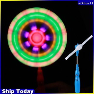 Arthur Windmills ของเล่นกังหันลม มีไฟกระพริบ LED และเพลง สีรุ้ง เรืองแสง ของเล่นคลาสสิก สําหรับเด็ก