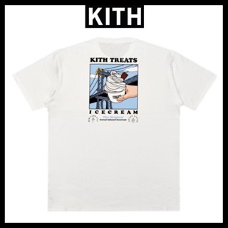 KITH Brooklyn Bridge Short Sleeve Mens and Womens Ice Cream Print Crewneck T-shirts_03