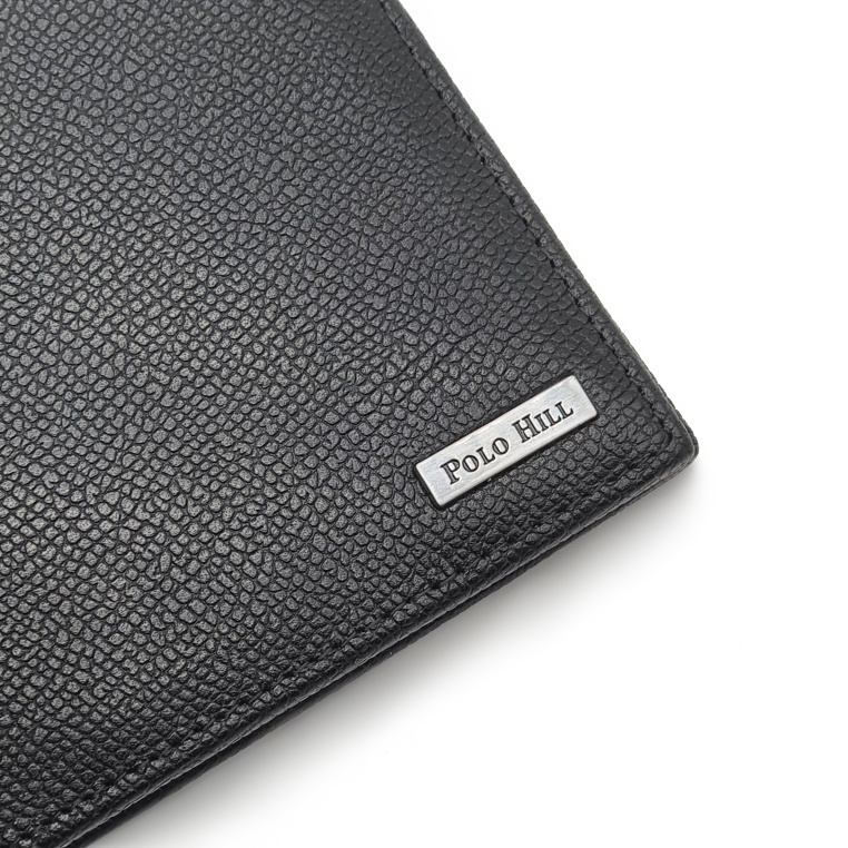 Polo HILL กระเป๋าสตางค์หนัง RFID Protected Business Bifold พร้อมกล่อง PMWS-MW301