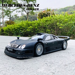 โมเดลรถยนต์ Maisto 1:18 Mercedes-Benz Clk-GTR แบบโลหะผสม สไตล์เรโทร