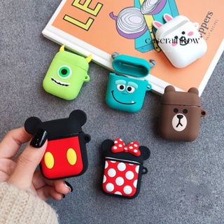 เคสหูฟังบลูทูธไร้สาย ซิลิโคน ลายการ์ตูน สําหรับ Airpods