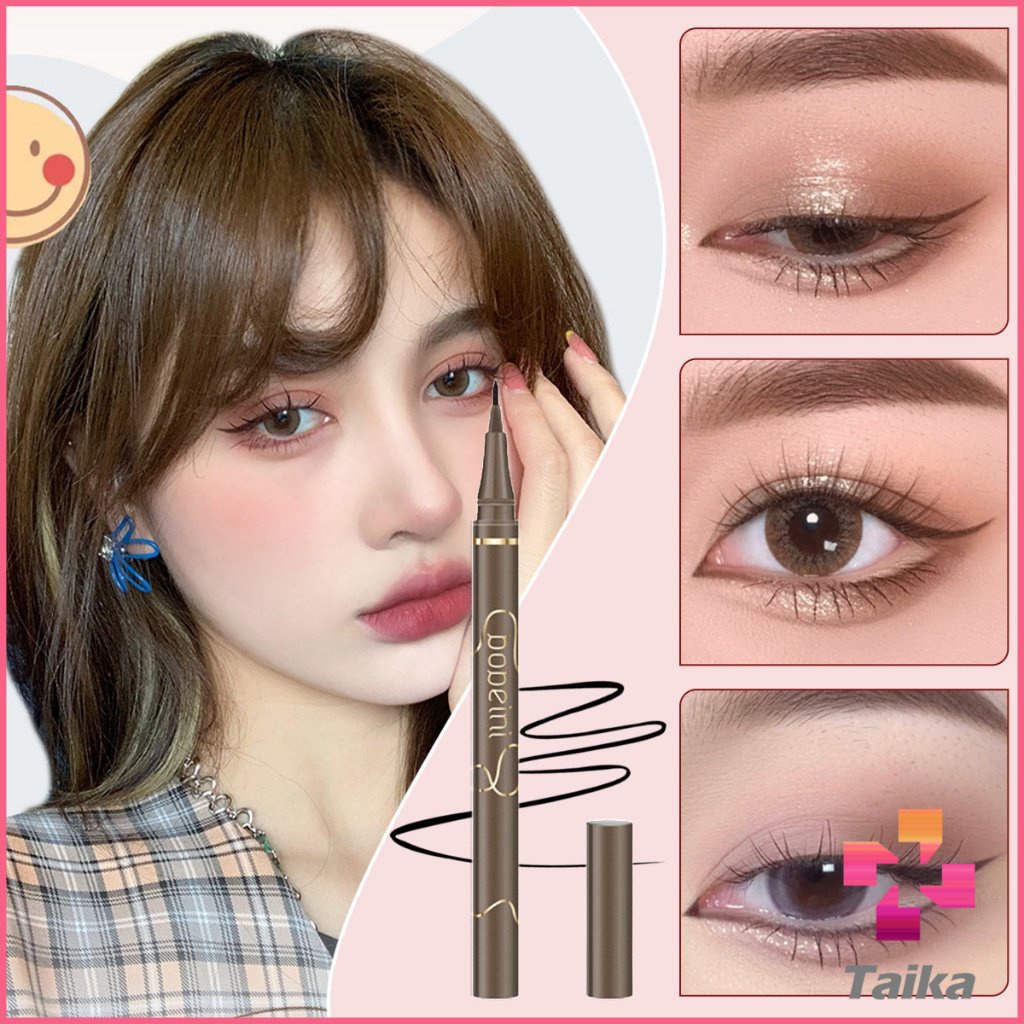 Taika ปากกาอายไลเนอร์  เนื้อลิขวิด กันน้ํา ติดทนนาน แห้งเร็ว 4 สี Eye Liner - รูปที่ 2