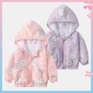 Girls coat Spring and Autumn new childrens sports cardigan childrens casual zipper shirt baby cartoon western style top