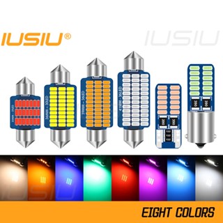 Iusiu ใหม่ หลอดไฟอ่านหนังสือ Led T10 31 มม. BA9S 28 มม. 36 มม. 39 มม. T4W C3W C5W 3014 สําหรับติดเพดานรถยนต์ รถจักรยานยนต์