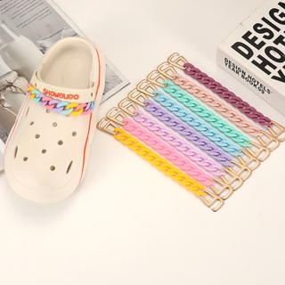 Crocs Gibbits หัวเข็มขัดรองเท้า ลายดอกไม้ หลากสี 22 ซม. DIY