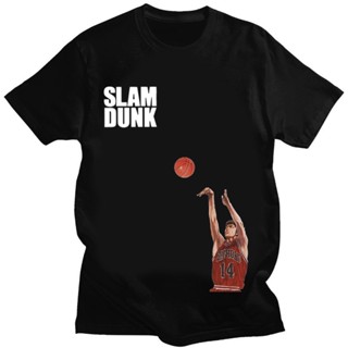 tshirt เสื้อยืดลําลอง แบบนิ่ม พิมพ์ลายอนิเมะ Slam Dunk Jerseys Roles สไตล์ญี่ปุ่น สตรีท สําหรับผู้ชาย และผู้หญิง(S-5XL)