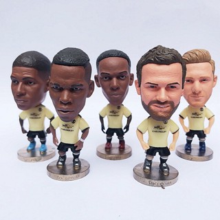 Football Player Figurines Superstar Martial Pogba Rashford Luke Shaw Model Toys Action Figure Kids LY