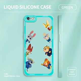 เคสไอโฟน iPhone 6 6S 7 8 Plus SE 2020 SE 2022 เคสโทรศัพท์ซิลิโคน TPU แบบนิ่ม กันกระแทก ป้องกันกล้อง ลายการ์ตูนอนิเมะ Zootopia Zootropolis