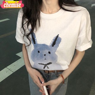mimi&amp;didi✨พร้อมส่ง✨เสื้อยืดขนาดใหญ่ เสื้อยืดแขนสั้น oversize แฟชั่นฤดูร้อน XXL 2392