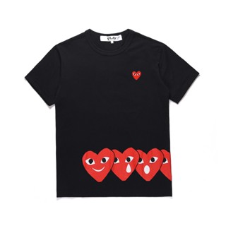 เสื้อยืดแขนสั้น พิมพ์ลาย PLAY COMME DES GARCONS REI KAWAKUBO สําหรับผู้ชาย และผู้หญิง