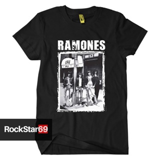 oversize T-shirt Kaos Band RAMONES รองเท้าลําลอง ขนาดใหญ่ สําหรับผู้ใหญ่ ไซซ์ S - 7XL | เสื้อยืด พรีเมี่ยม S-5XL