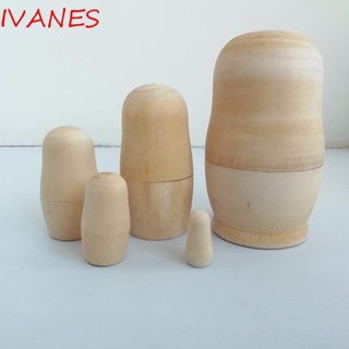 Ivanes ตุ๊กตาไม้ Matrioska Matryoshka สไตล์รัสเซีย สําหรับตกแต่งบ้าน 5 ชิ้น