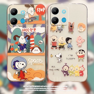 พร้อมส่ง เคสโทรศัพท์มือถือนิ่ม แบบใส กันกระแทก ลายการ์ตูนสนูปปี้ สําหรับ INFINIX NOTE 30 VIP X6710 NOTE30 5G X6711 NOTE 30 Pro X678B 30 4G 2023 INFINIX NOTE30VIP