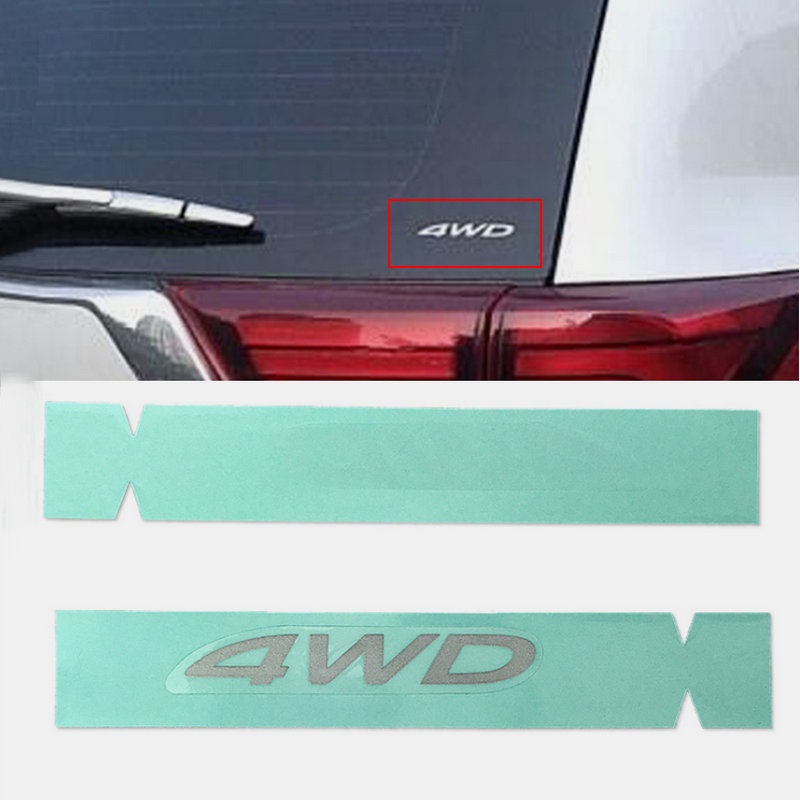 ใช้กับ ASX outlander Tailgate glass 4WD logo กระจกบังลมหลัง 4WD สติ๊กเกอร์