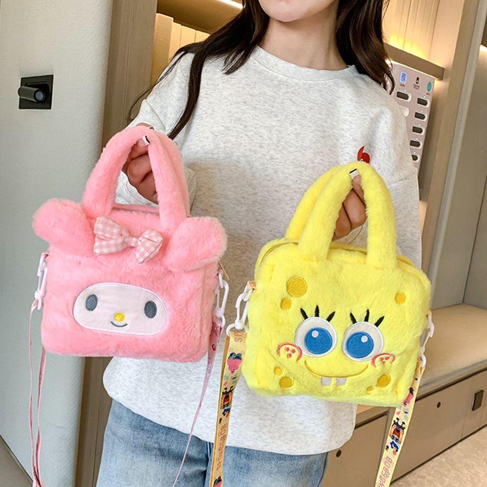 Bo กระเป๋าถือ ลาย Spongebob Kulomi Cinnamoroll ขนาดเล็ก น่ารัก เหมาะกับของขวัญ สําหรับผู้หญิง