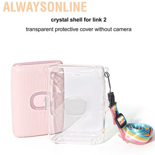 Alwaysonline Protective Clear Case Anti Scratch Fall PC Crystal Hard Camera Cover for Instax Mini Link 2 Printer