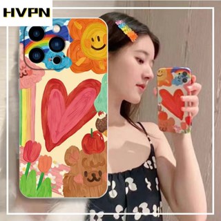 เคสโทรศัพท์มือถือ ซิลิโคนนุ่ม ลายภาพวาดสีน้ํามัน รูปหัวใจ ดาว สําหรับ VIVO Y02 V25 V25E Y16 Y35 Y33S Y21T Y21S Y33S Y91C Y1S Y11 Y12 Y15 Y17 Y12S Y12A Y15S Y15A Y51