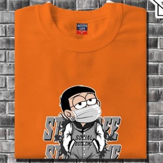 ASH CLUTZ - TRENDING NOBITA SOCIAL DISTANCING T-SHIRT PRINTS FOR MEN AND WOMEN - UNISEX_03